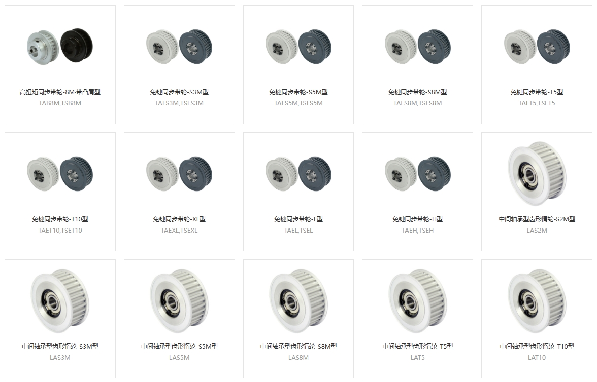 免鍵同步帶輪，帶輪夾緊，同步輪微調